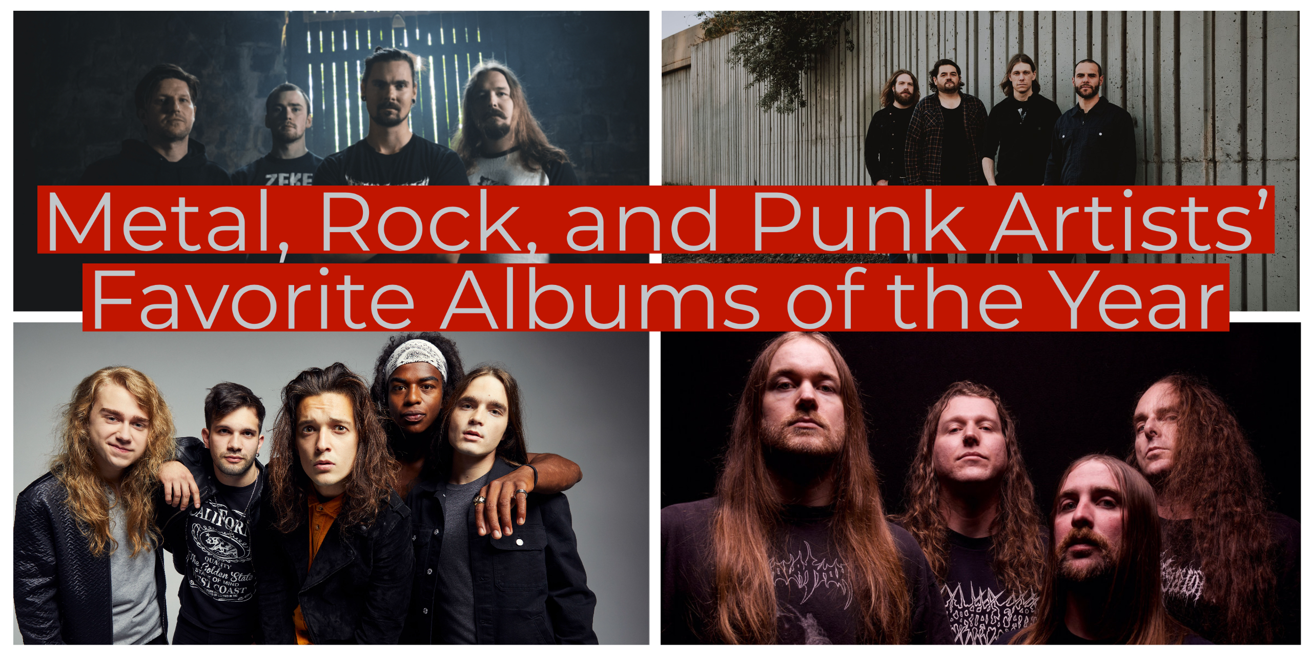 Metal, rock, and punk artists select their favorite albums of the year